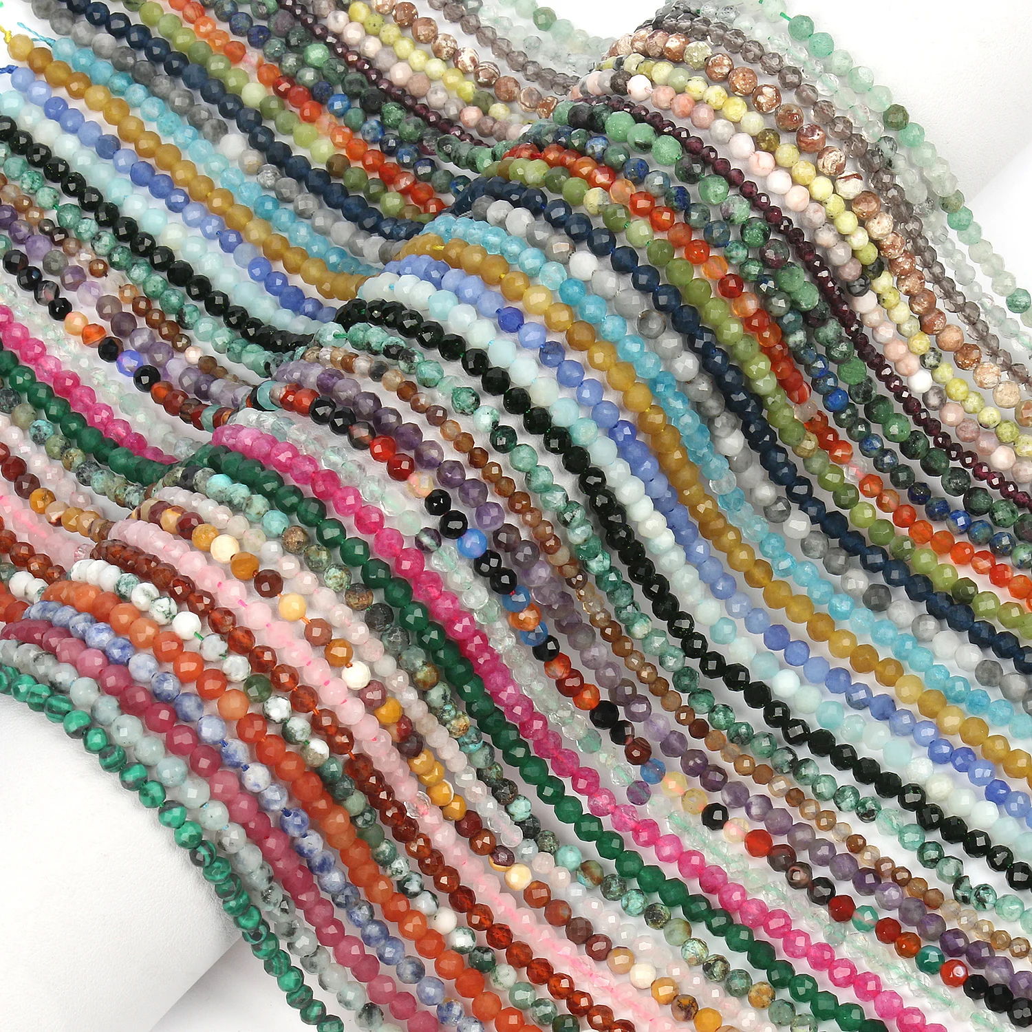 2 3 4mm Natural Stone Yellow Topaz Beads Faceted Loose Tiny Beads for DIY Jewelry Making Bracelet Necklace 15 inches Wholesale 5