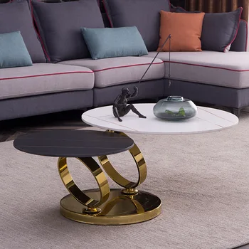 

Luxury design multifunction creative rotating new house coffee table