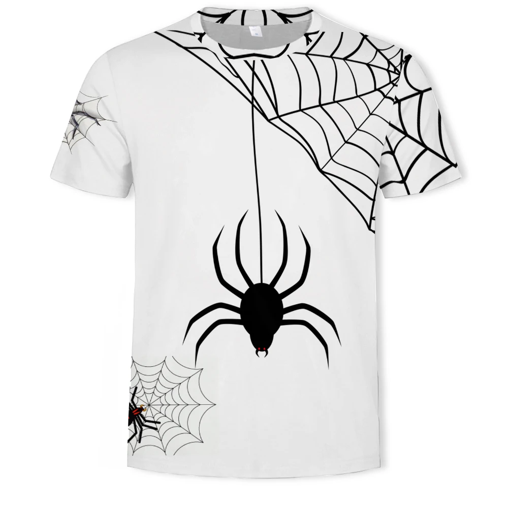 

Men's summer short-sleeved new Spider-Man 3D printed T-shirt