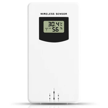 

Digital Temperature and Humidity Wireless Sensor Meter Hygrometer Electronic Thermometer Indoor / Upper with Weather Station