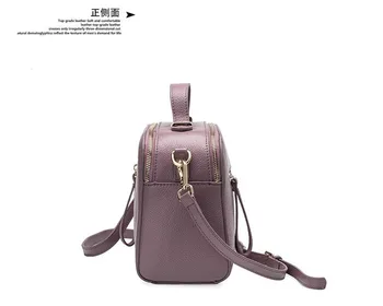 

2020 new fashion leather handbags shoulder leather small square bag ladies diagonal bag portable wild bag