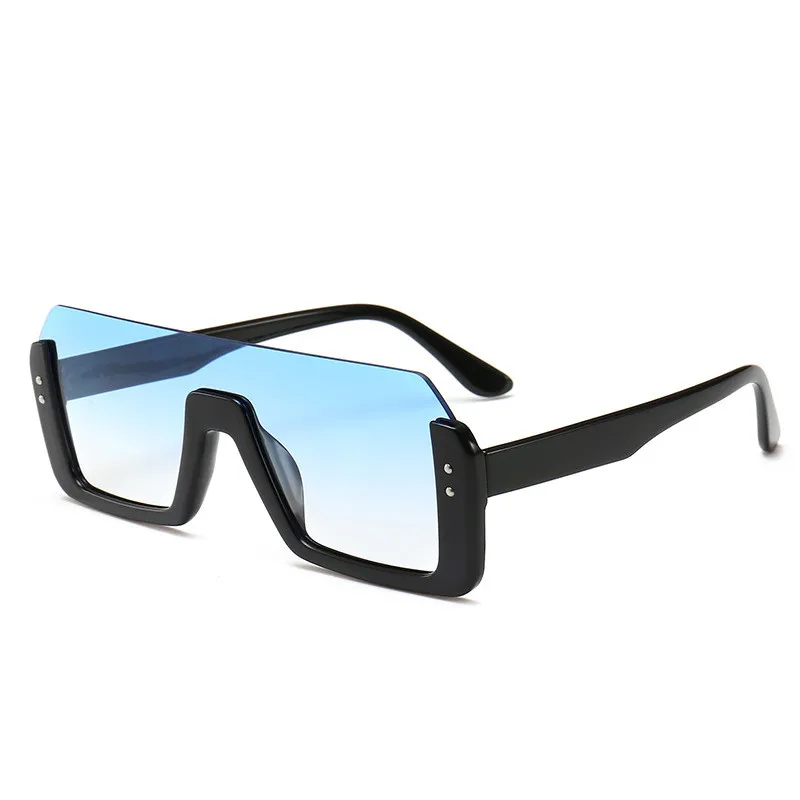 Модные Ретро дизайнерские супер квадратные очки кошачий глаз женские мужские солнцезащитные очки прямоугольные полуоправы очки водительские очки
