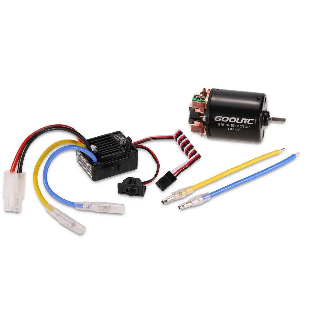 

540 13T Brushed Motor with 60A ESC Combo for 1/10 Traxxas Ford F-150 RC Car Parts