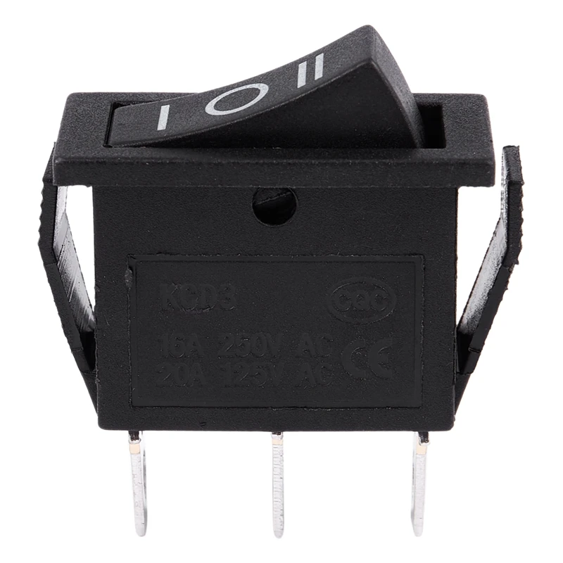 

AC15A/250V 20A/125V 3 Pin SPDT ON-OFF-ON 3 Position Snap Rocker Switch