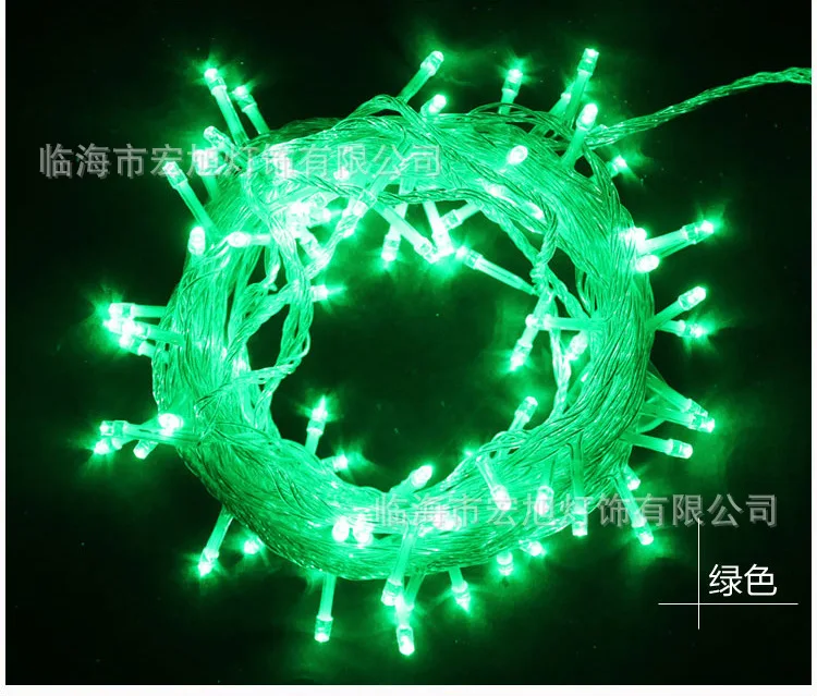 Водонепроницаемый вилка со светодиодами и гнездо подключенного освещения цепи деревья звезды декоративные огни свет фестивалей звезды разноцветными огоньками Крис