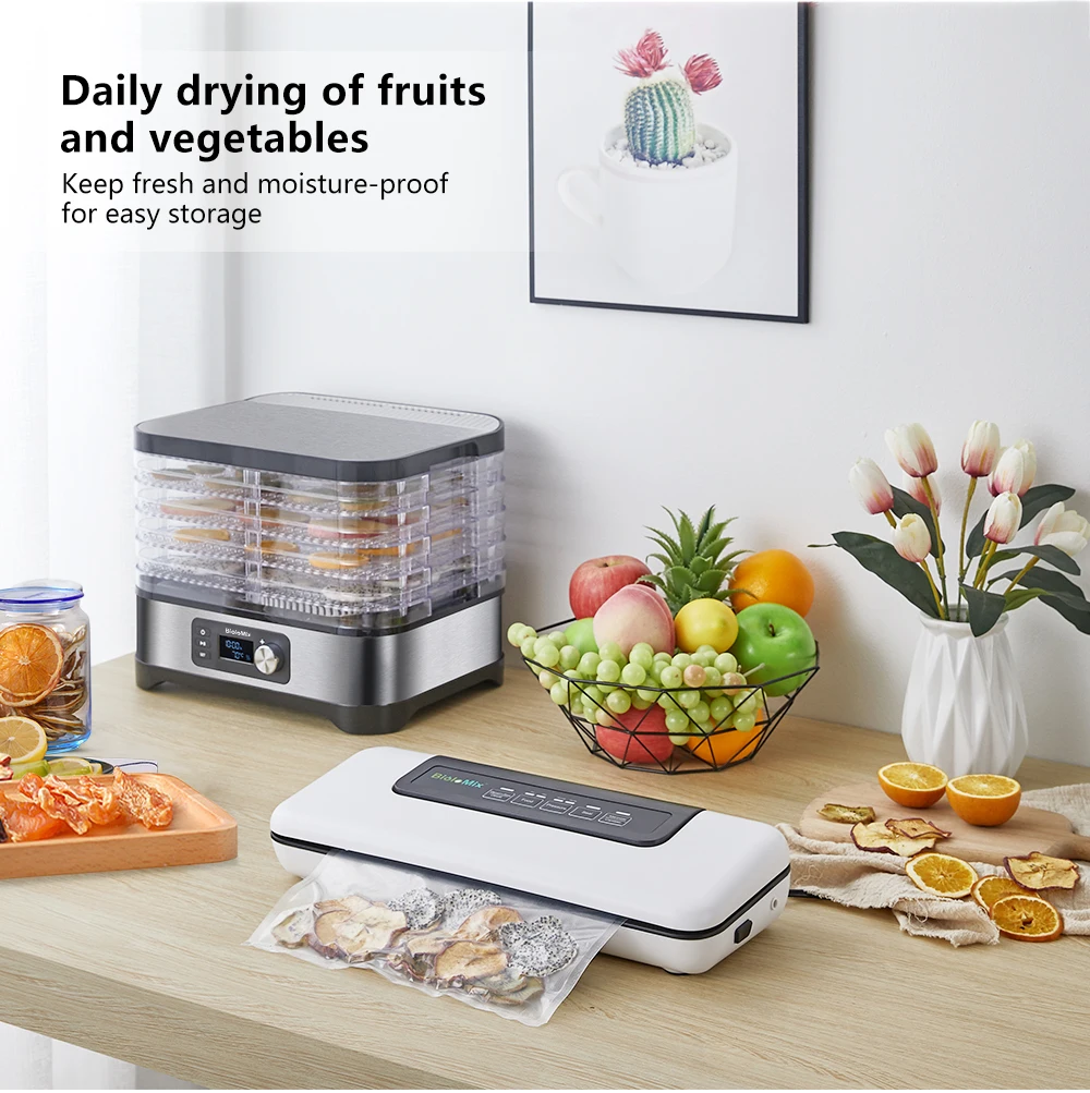 Electric 400W Food Dehydrator Preserver Fruit Vegetable Dryer Jerky Maker 5  Tray