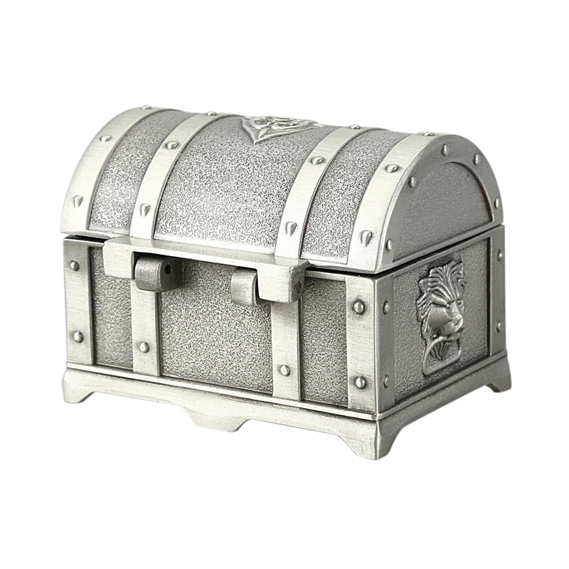 Durable Jewelry Box European Retro Classical Treasure Chest Jewelry Box Vintage Ring Earring Necklace Storage Box Trinket Holder