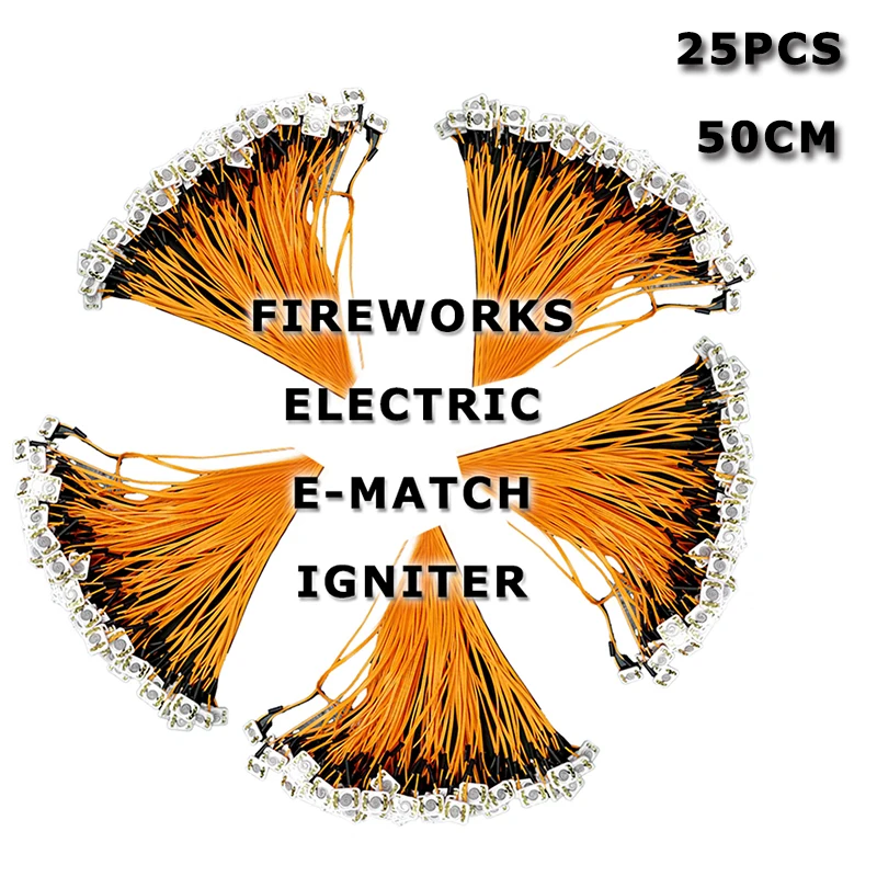 25pcs 50cm Fireworks Electric Ematch Igniter For Wedding Party Stage