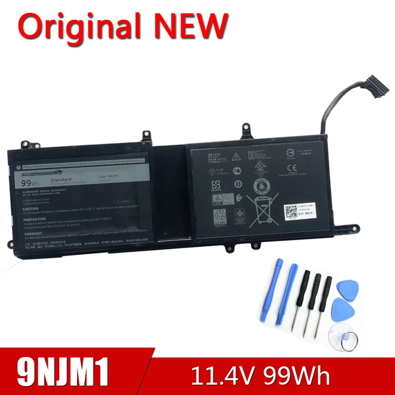 9NJM1 новый оригинальный аккумулятор для ноутбука Dell Alienware 15 R3 17 R4 ALW17C 11 4 V 92Wh HF250 MG2YH