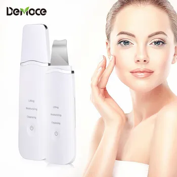 

Ultrasonic Facial Skin Scrubber Ion Deep Face Cleaning Peeling Shovel Cleaner Facial Massager Professional Skin Care Device