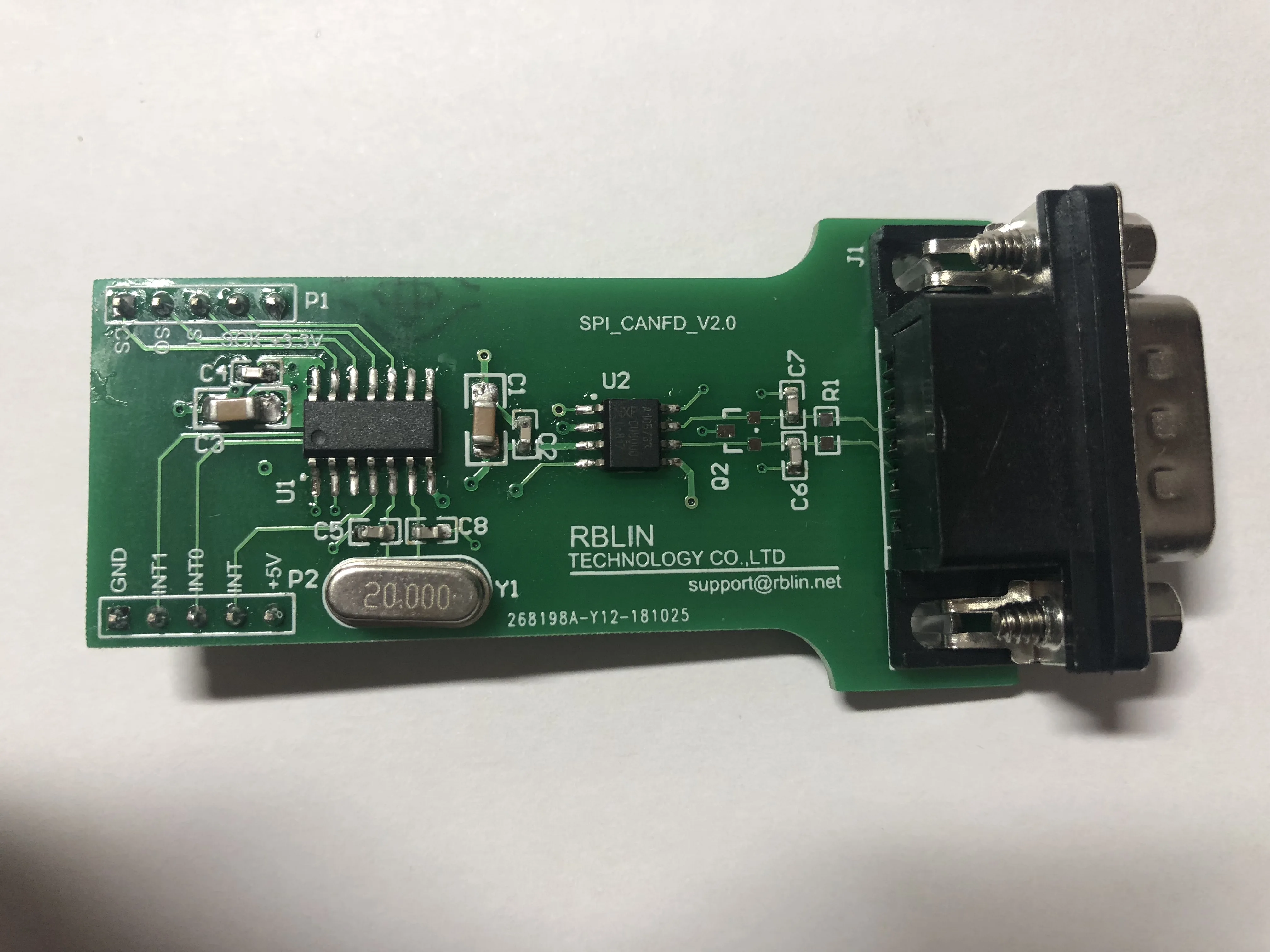 CAN FD сетевой модуль SPI интерфейс MCP2517FD CANFD отправка исходного кода | Инструменты