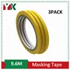 3Pack Masking Tape No Residue Spray Crepe Paper Rubber Adhesive Painters Masking Tape 9.6Meter Length ► Photo 2/3