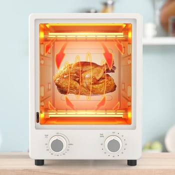 Convection Oven 12L Compact Convection Fryer for Broil/Bake/ Broil/ Tumble Dry, Recirculating Toaster Oven with Gri 4