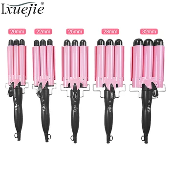 

IXueJie Professional Wand Curling Iron Electric Hair Curler Hair Styling Tools Corn Curls Deepwave Hair Egg Wave Roll 110-240V
