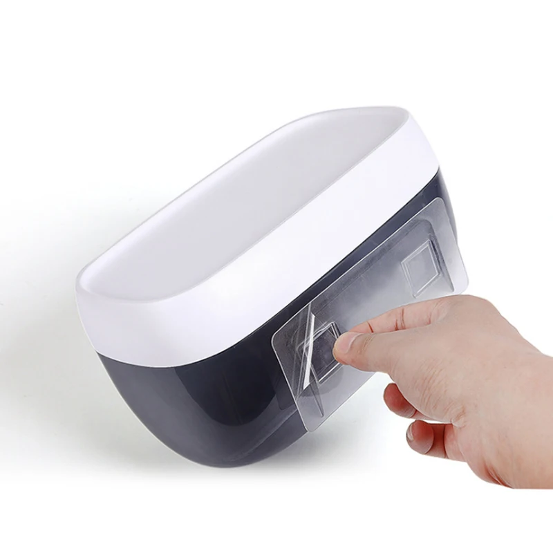 

Non-perforated transparent toilet plastic tissue box creative toilet tray multifunctional waterproof round tray