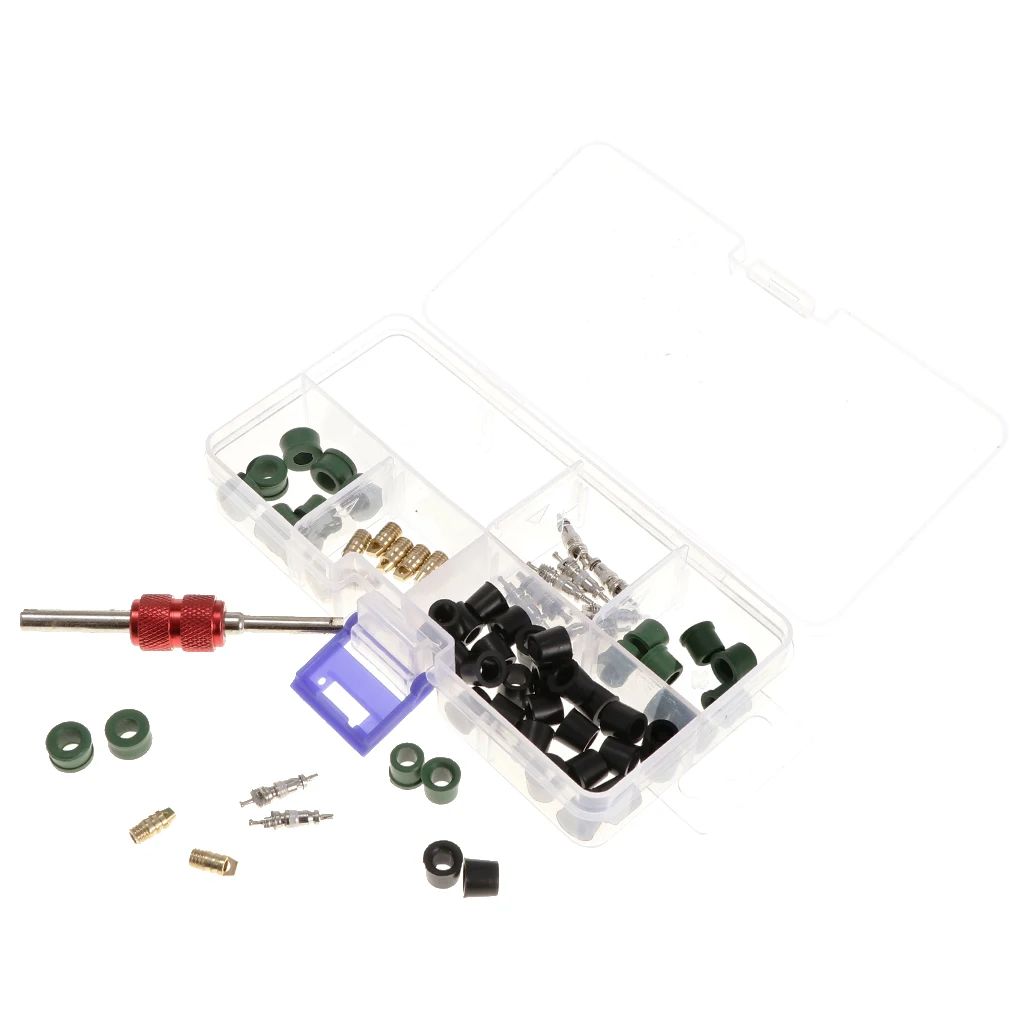 71 PCS Assorted Auto Car A/C Air Conditioning Valve Core Remover Repair Tool