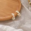 2022 New Arrival Trendy Circle Shell Flower Hoop Earrings For Women Fashon Sweet Metal Jewelry Oorbellen Gift ► Photo 1/6