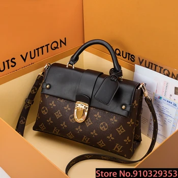 

Louis Vuitton LV- Famous Designer Fashion Small Square Bags High Quality Leather Shoulder Messenger Bag Women Purse and Handbags