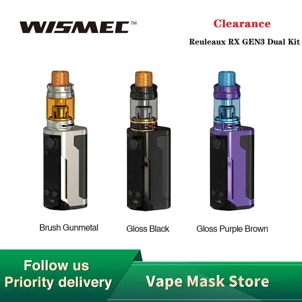 Двойной набор WISMEC Reuleaux RX GEN3 Dual 230 Вт с двойным модом и емкостью 2 мл Gnome King без