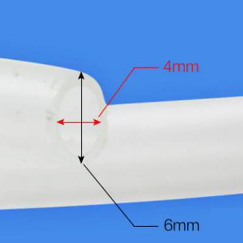 Trasparent 4 мм воздушная линия аквариума/пруда воздушный насос ПВХ шланг Труба 1 м