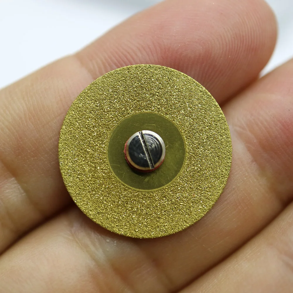 5pcs dental lab Diamond Cutting Discs Titanium Coating Cut Wheel Set For Rotary Tool 22*0.45mm