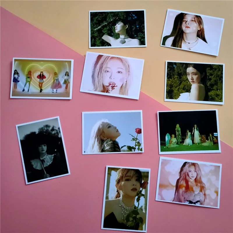 Альбом для девочек KPOP красного цвета 16 шт./компл. фотооткрытка из ПВХ Самодельные