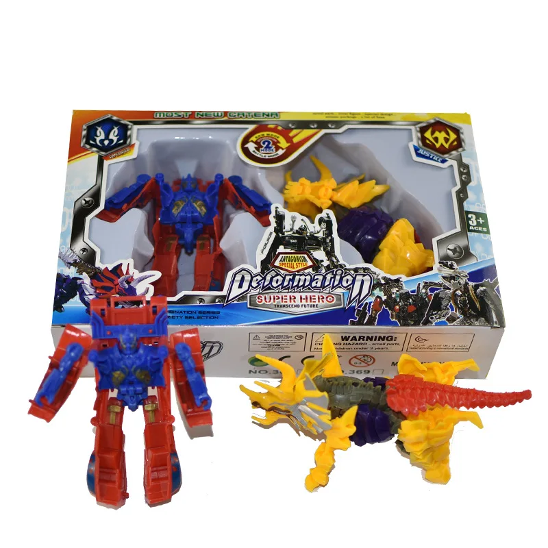 

Kids Transformation Car Robot And Dinosaur Motorcycle Model CHILDREN'S Toy Stall Supply of Goods Hot Selling Gift