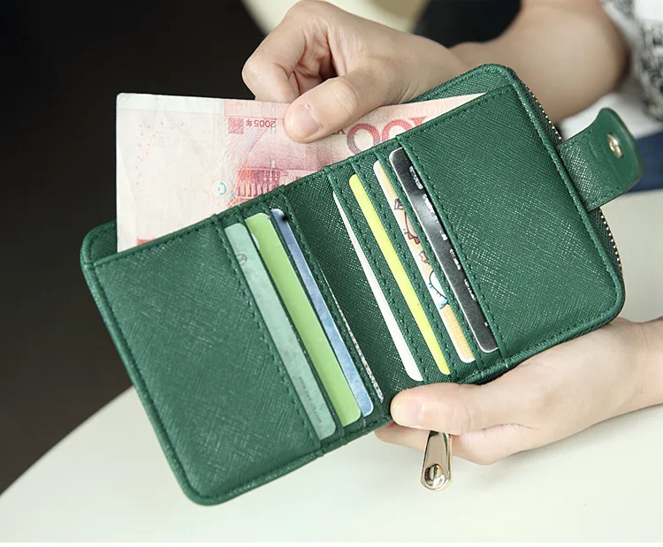 Кожаный маленький женский кошелек, роскошный бренд, известные мини женские кошельки и кошельки, короткий женский кошелек для монет, кредитный держатель для карт