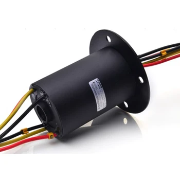 

1PCS 6 Channels 30A Wind Power Slip Ring High Current Generator Collector Ring Carbon Brush Rotary Joint 500RPM 380VAC/DC