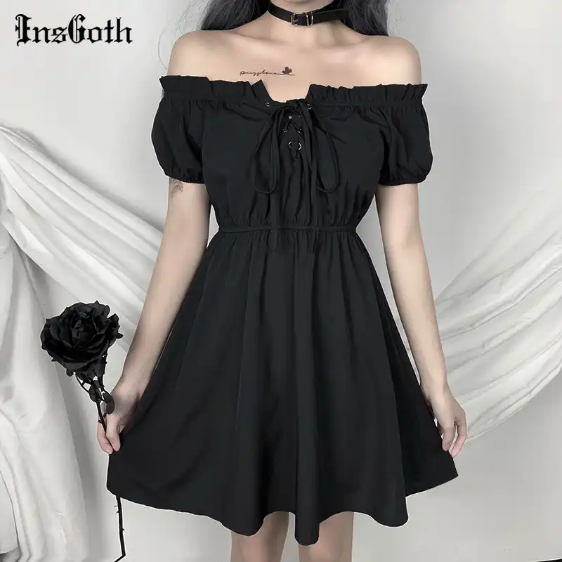 black casual dress