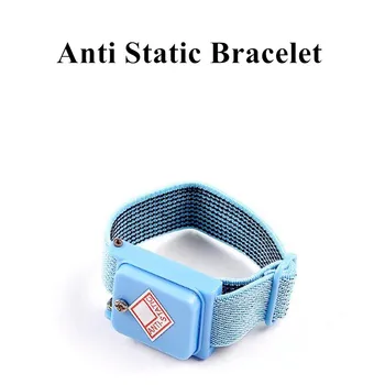 

Anti Static Bracelet Electrostatic Cordless Wireless Adjustable Discharge Cable Wrist Band Strap Hand With Spare Wristband 1PC