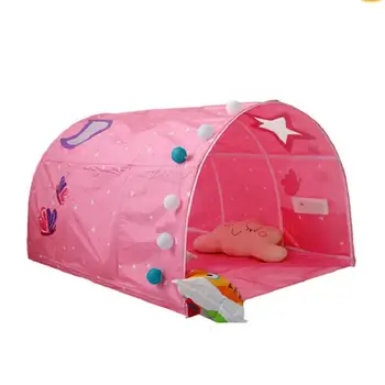 

Kids Bed Tent Play House Boy Girl Crawling Tunnel Indoor Outdoor Pretend Play Tent for Baby Infant Children