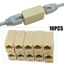 Alliage d'outils Internet RJ45, coupleur CAT5 Adaptateur de prise réseau Connecteur prolongateur de câble LAN