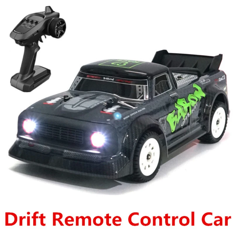 Coche teledirigido RTR 4WD 1/16 2,4G 30 km/h, coche de carreras de derrape con luz LED, carrera