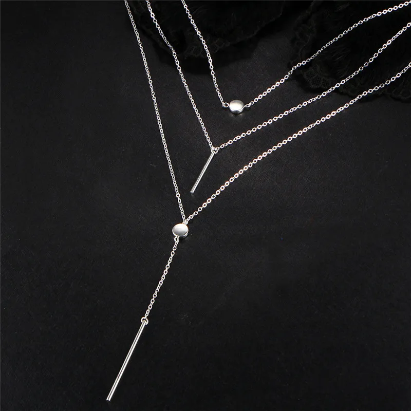 Fashion Women Necklaces& Pendants Multi Layer Necklace Sexy Clavicle chain short necklace For Women Jewelry Gift