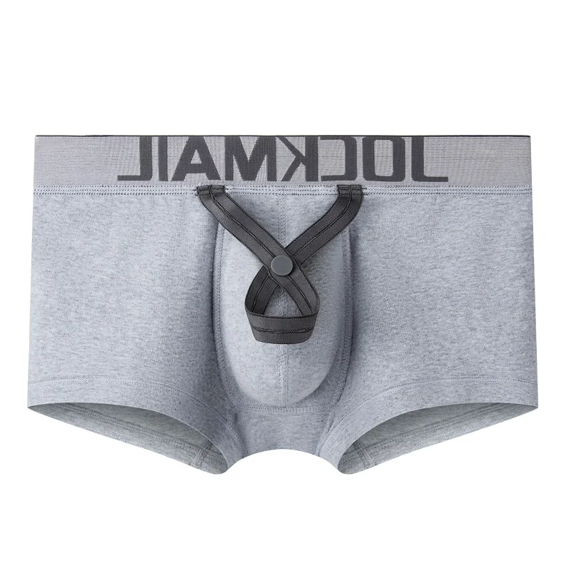 JOCKMAIL, мужское нижнее белье, мужские боксеры, сексуальные, хлопок, Cuecas, боксеры, U выпуклая сумка, кольцо, гей, нижнее белье, мужские трусы для мальчика, Слип