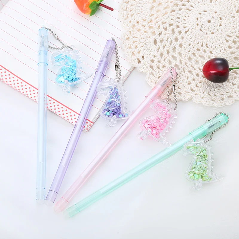 Ручка гелевая с блестками 4 шт. | Канцтовары для офиса и дома