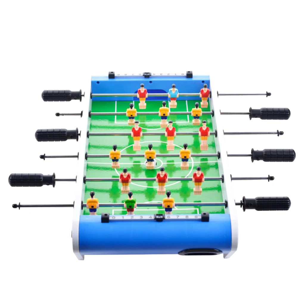 Wooden Soccer Table Game W/Footballs for Kids, Adults Game Room Arcades