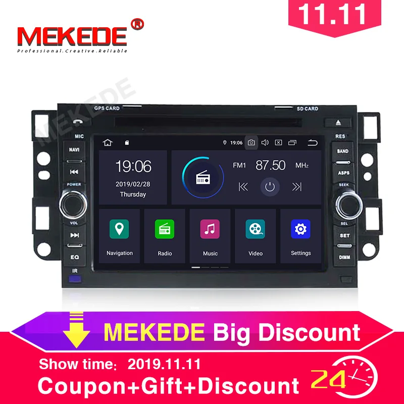 7inch 2din Android 9.0 Car DVD Multimedia Player For Chevrolet Aveo 2002-2011 Epica 2006-2011 Lova Captiva Spark Optra WIFI BT | Автомобили