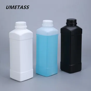 

1000ML Empty Square plastic bottle Food Grade HDPE container for shampoo,Lotion,paint High qualitly 1PCS