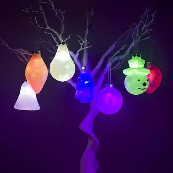 

Christmas 2020 LED Lights Colorful Christmas Ball Pendant Lights For Christmas Tree Decoration Christmas Home Decorations