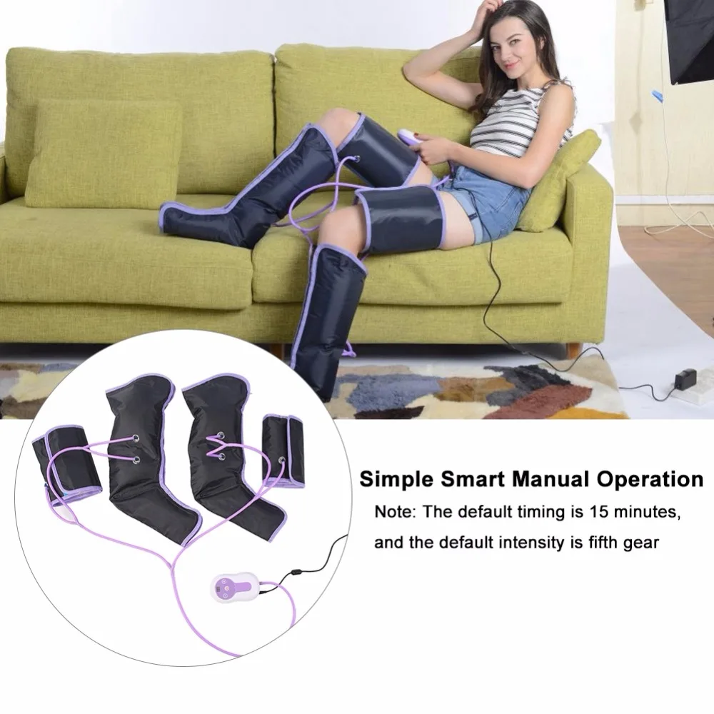 HOT Air Compression Leg Massager Electric Circulation Leg Wraps For Body Foot Ankles Calf Therapy