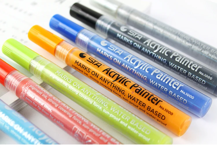Аксессуары для школы rotuladores punta pincel canetinha acuarella peinture acrylique feutre coloriage профессиональный