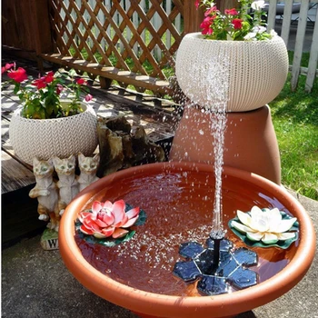 

Mini Solar Fountain Pump Solar Powered Bird Bath Fountain Floating Water for Pond Pool Garden Water Fountain Garden Decoration