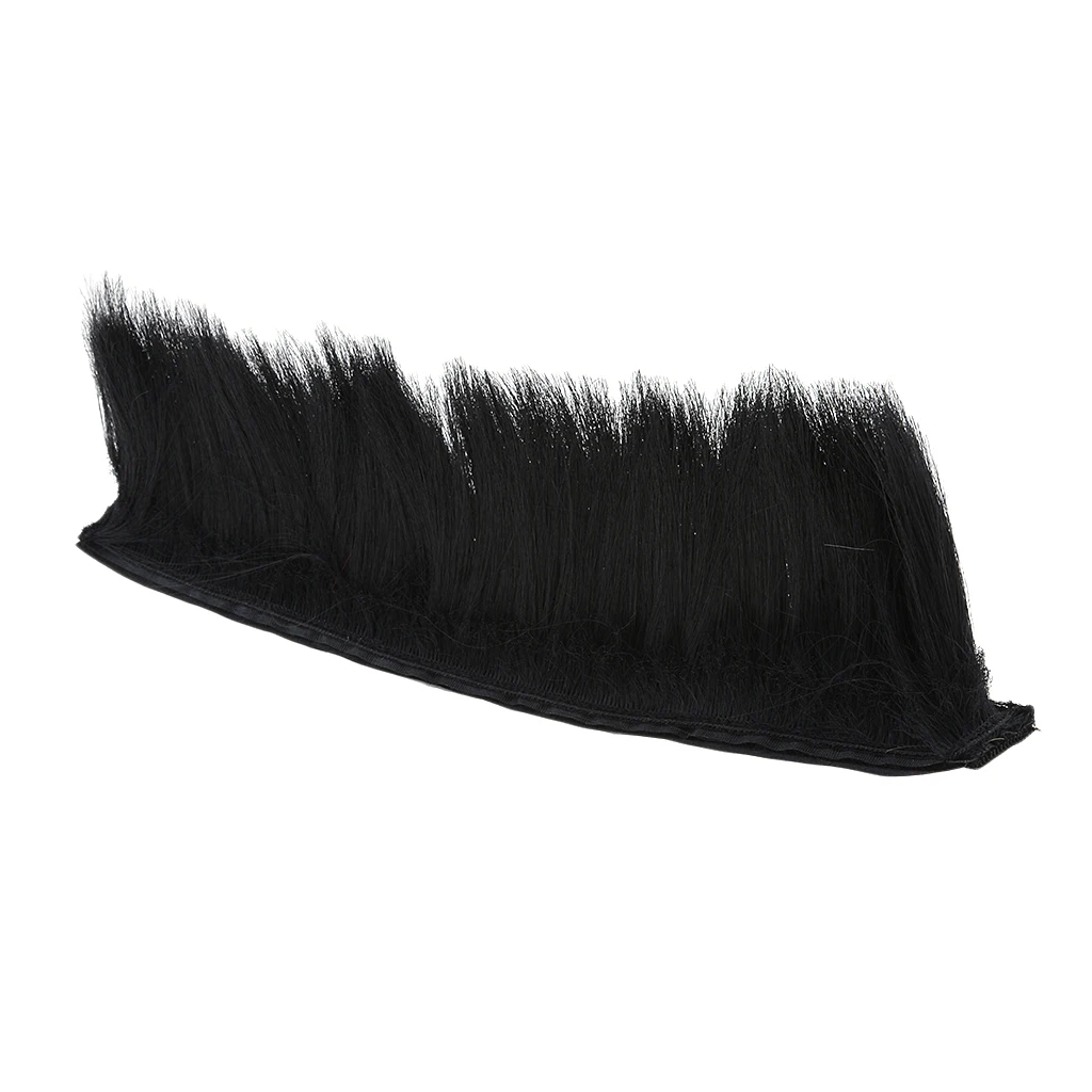 2x Racing Helmet Hawks Motorcycle Adhesive Mohawk Hair Patches Skinhead Costumes Wig , Red and Black
