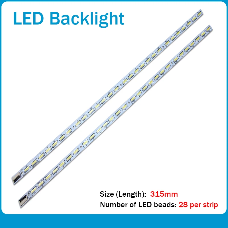 

FOR skyworth 50E550E 8K50 Article lamp V500H1-LS5-TLEM4 V500H1-LS5-TREM4 4A-D078707 4A-D078708 1piece=28LED 315MM