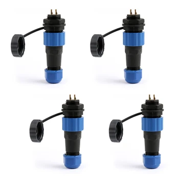

Artudatech 4Pcs SP16 Series 2Pin IP68 Waterproof Circular Cable Plug & Socket Connector Jacl Parts