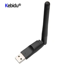 Kebidu wifi USB адаптер MT-7601 150M USB 2,0 wifi беспроводная сетевая карта 802,11 b/g/n LAN адаптер с поворотная антенна