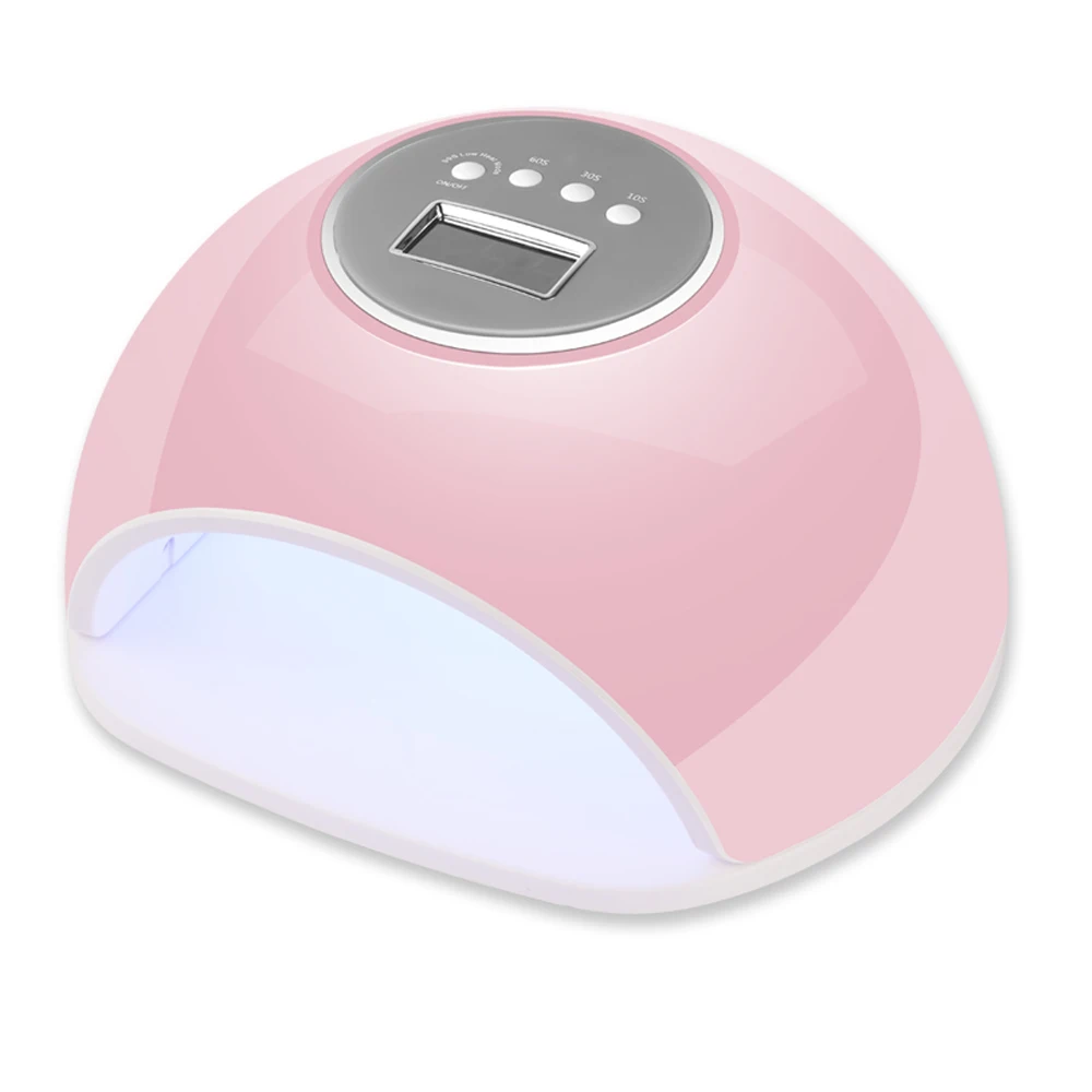 Pink 65W UV LED Nail Lamp with 33 Pcs Leds For Manicure Gel Nail Dryer Drying Nail Polish Lamp 30s/60s/99s Auto Sensor Manicure Tools - Color: Pink