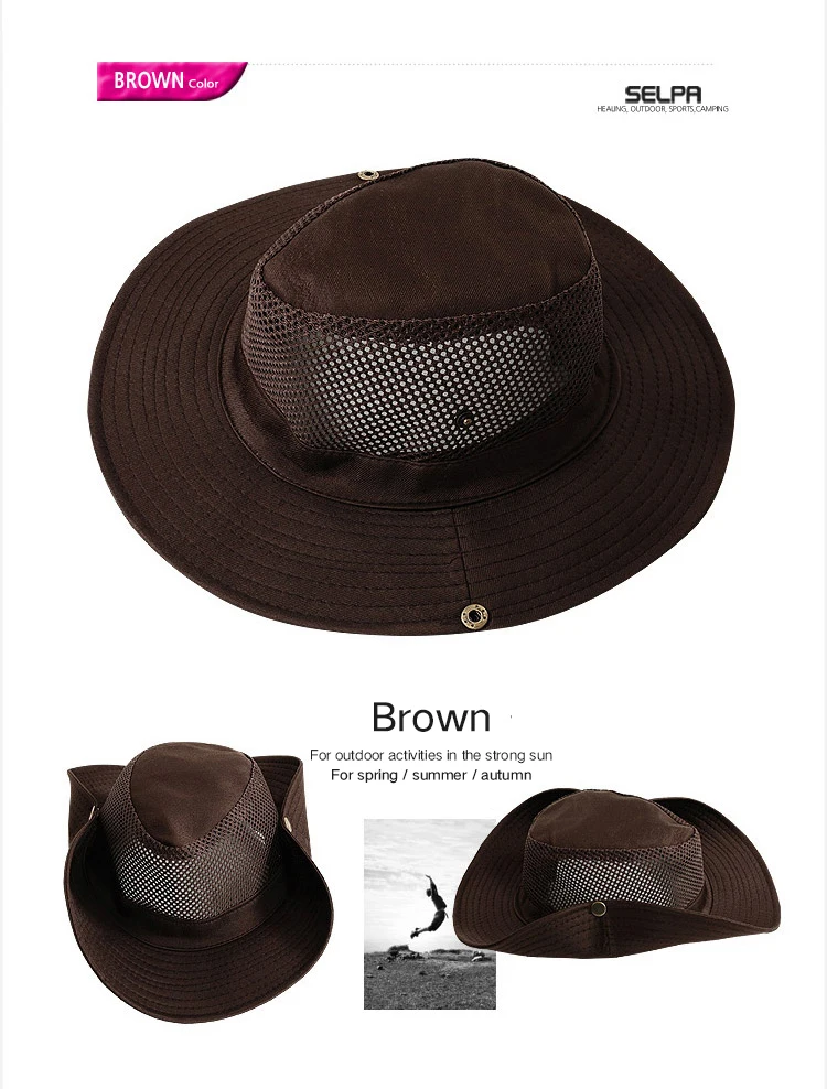 Outdoor breathable sunscreen fishing cap outdoor shade fisherman hat tourism mountaineering camping hat